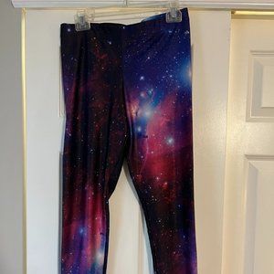 Blackmilk Purple Galaxy Leggings